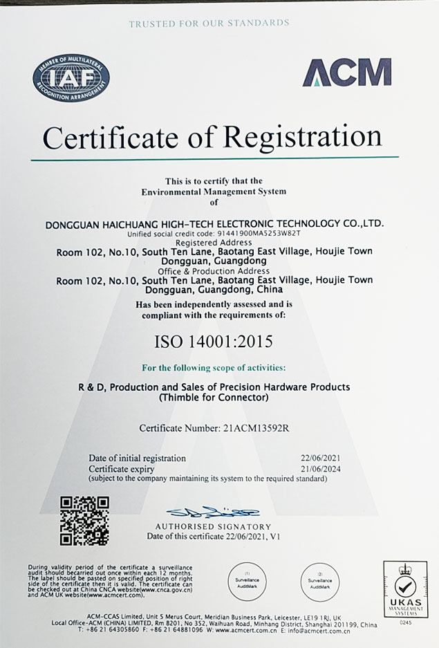 Certificate of Registration